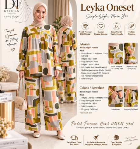 Leyka Oneset By D’Arrian Rayon Viscose Premium All Size